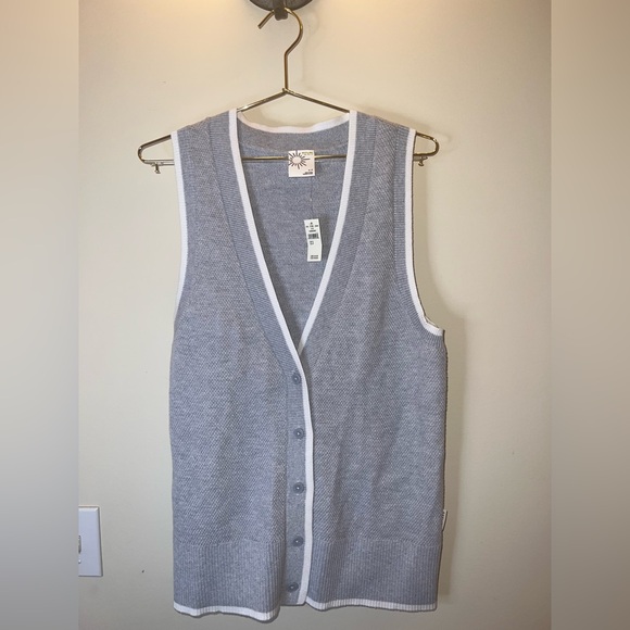 Offline by Aerie Sweaters - Aerie Offline Gray Knit Sweater Vest Button Front Small | NWT